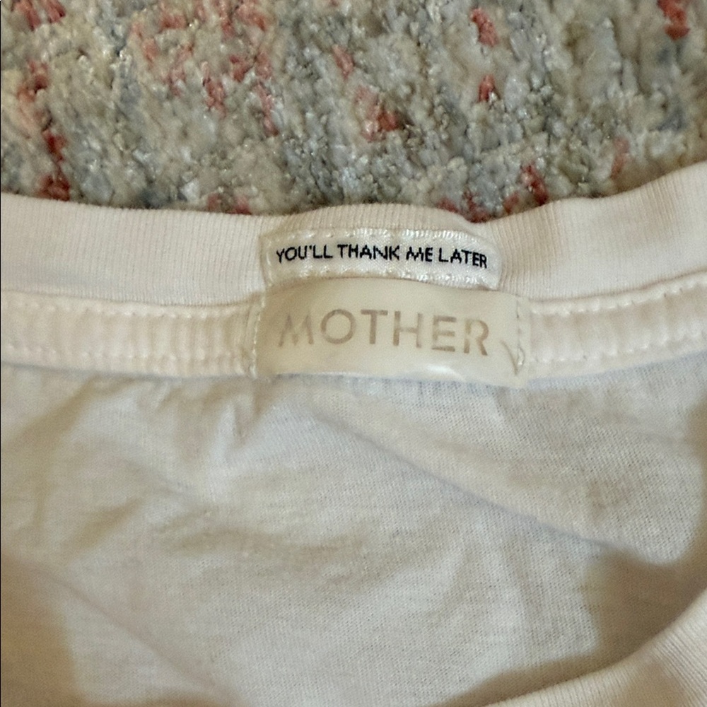 MOTHER White Crewneck Graphic Tee - Picture 2 of 3